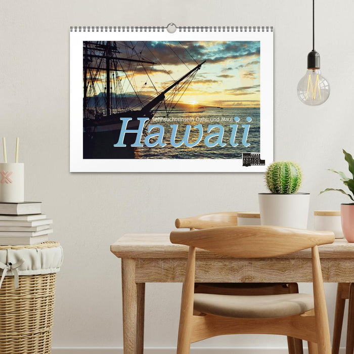 Hawaii - Sehnsuchtsinseln Oahu und Maui (CALVENDO Wandkalender 2024)