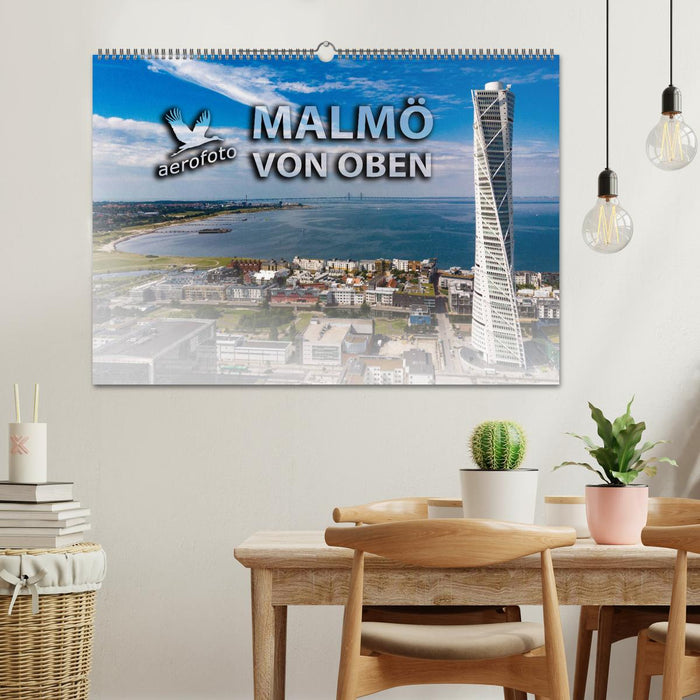 Malmö von oben (CALVENDO Wandkalender 2024)