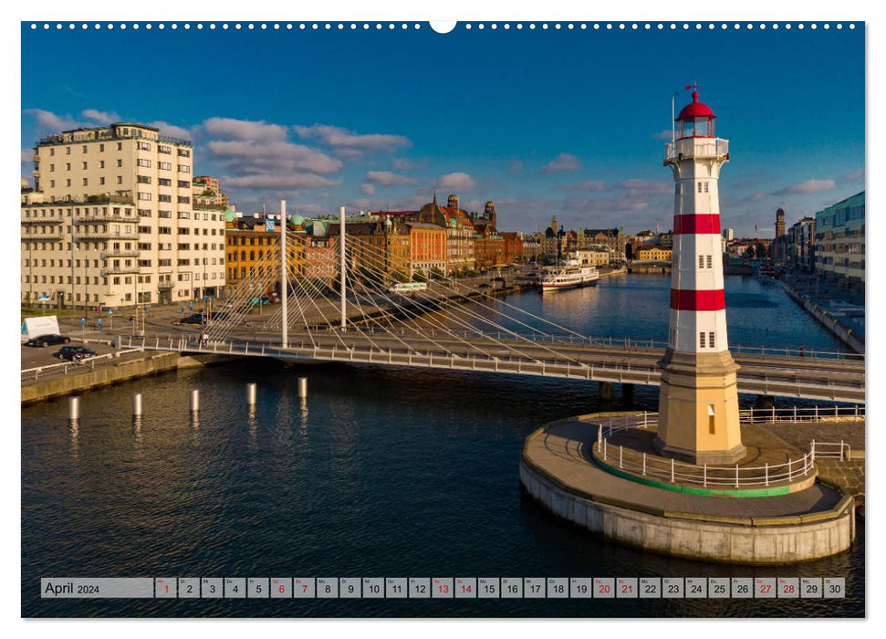 Malmö von oben (CALVENDO Wandkalender 2024)